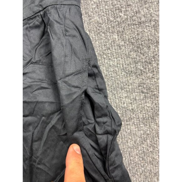 Volcom Happy Clouds Romper Women's Large Black Button Up Pockets NWT - Picture 8 of 10